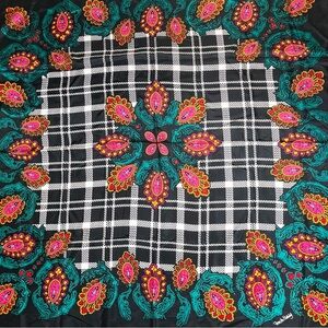 Diane Von Fürstenberg Plaid Paisley Scarf